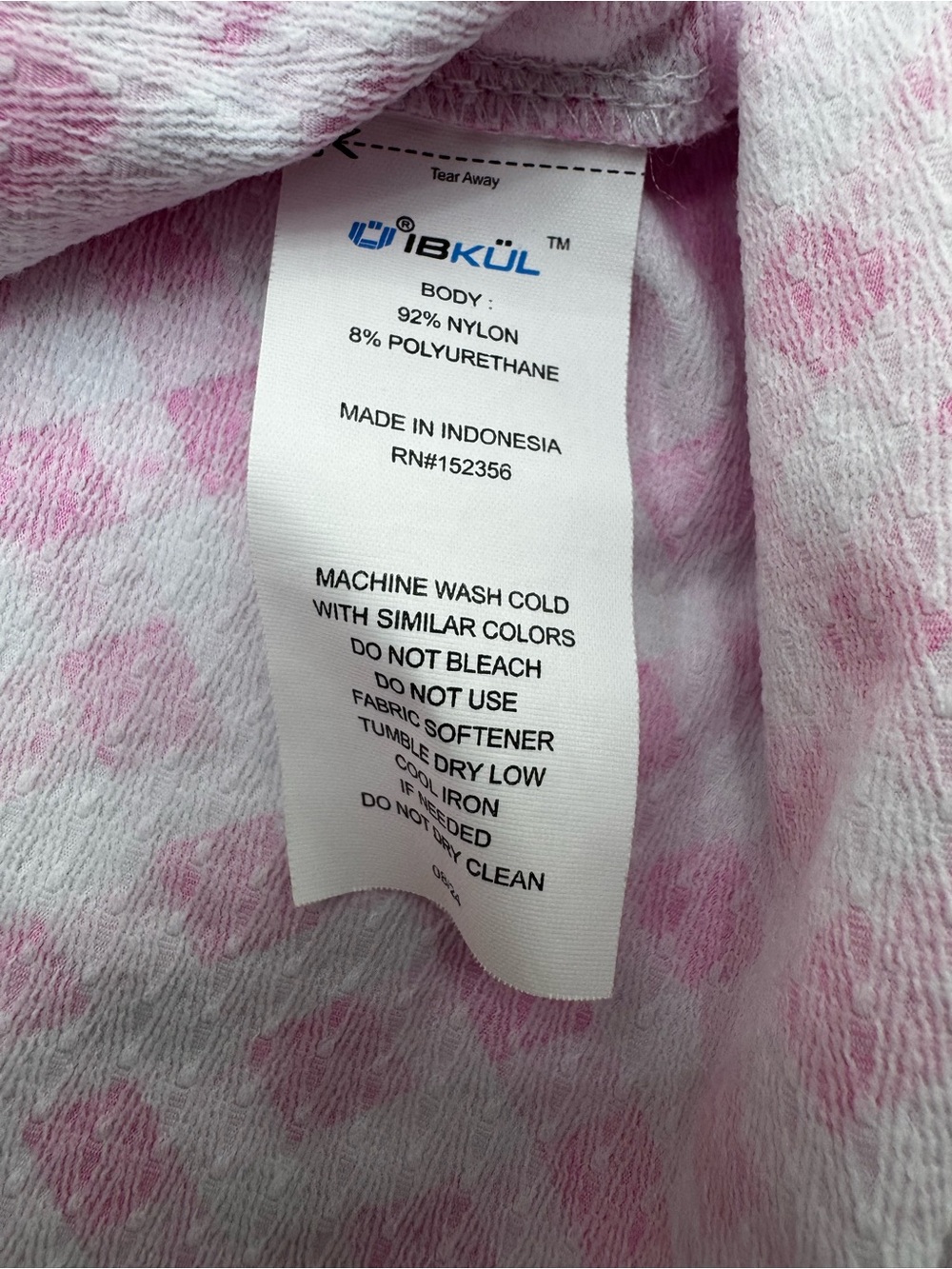 IBKUL Women's XS Gingham Check Print Sleeveless Zip Mock Dress Pink - Picture 6 of 7